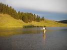 Fly fishing the Yellowstone River at Buffalo Ford